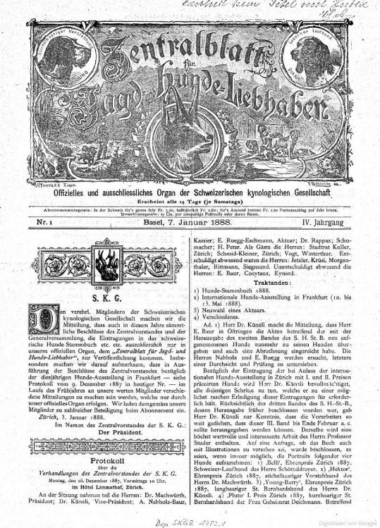Zentralblatt für Jagd- und Hundeliebhaber