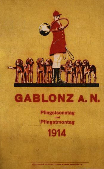 1914 - Hundeausstellung Gablonz